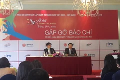 Ban tổ chức thông báo sự kiện đặc biệt tại Seoul (Ảnh: PV/Vietnam+)