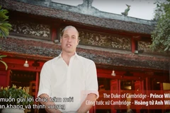 [Video] Hoàng tử Anh William gửi lời chúc Tết đến người dân Việt Nam