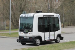 Xe buý‎t tự lái trên đường phố Stockholm, Thụy Điển. (Nguồn: hamodia.com)