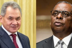 Bộ trưởng Quốc phòng Mỹ Lloyd Austin đã có các cuộc điện đàm với người đồng cấp Nga Sergei Shoigu trong tháng 10 vừa qua. (Nguồn: Xinhua)