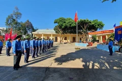 Đội K53 làm lễ xuất quân tìm kiếm, quy tập hài cốt liệt sỹ hy sinh tại Lào và Campuchia. (Ảnh: Cao Nguyên/TTXVN)