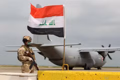 Căn cứ không quân Qayyarah ở gần thành phố miền Bắc Mosul, Iraq. (Ảnh minh họa: AFP/TTXVN)