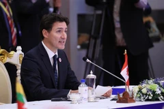 Thủ tướng Canada Justin Trudeau dự Hội nghị Cấp cao kỷ niệm ASEAN-Canada. (Ảnh: Dương Giang/TTXVN)