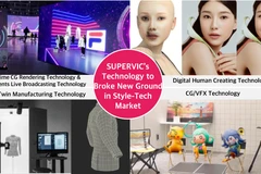 Sản phẩm phòng thử ảo với người mẫu ảo của Supervic. (Nguồn: Vietnam+)