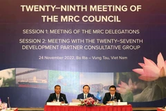 Phiên họp lần thứ 29 Hội đồng Ủy hội sông Mekong quốc tế. (Ảnh: Hoàng Nhị/TTXVN)