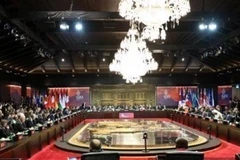 Toàn cảnh lễ khai mạc G20 tại Bali, Indonesia ngày 15/11. (Ảnh: The Yomiuri Shimbun/TTXVN)