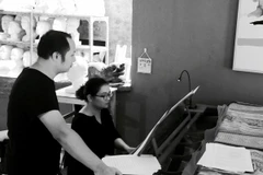 Phó An My và cộng sự Đặng Tuệ Nguyên. (Ảnh: Nhân vật cung cấp)