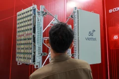 Trạm phát sóng 5G Viettel. (Ảnh: Minh Sơn/Vietnam+)