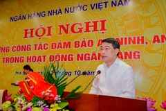 Thống đốc Ngân hàng Nhà nước Lê Minh Hưng chỉ đạo tại hội nghị. (Nguồn: Ngân hàng Nhà nước)