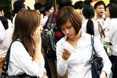 VTC nói khách hàng trẻ tuổi là đối tượng chính trong "cuộc chiến" viễn thông. (Ảnh: Trung Hiền/Vietnam+)