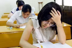 Thí sinh làm bài thi. (Ảnh minh họa. Nguồn:Internet)