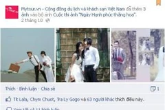 Tham gia cuộc thi ảnh, các đôi uyên ương có thể nhận được kỳ nghỉ trăng mật miễn phí. (Ảnh: Vietnam+)