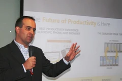 Đại diện của Microsoft cho biết, Lync là sản phẩm cuối cùng trong năm 2010 của đơn vị này. (Ảnh: Phương Chi/Vietnam+)