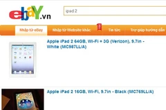 Những "tín đồ" của Apple đã rao bán iPad 2 trên eBay để "dọn đường" rinh New iPad. (Ảnh: Vietnam+)