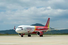 Máy bay của hãng hàng không Vietjet Air. (Ảnh: CTV/Vietnam+)