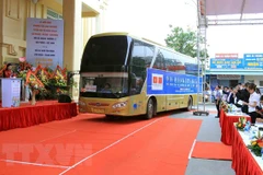 Một tuyến vận tải liên vận từ Việt Nam sang Trung Quốc. (Ảnh: An Đăng/TTXVN)