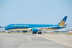 Máy bay của hãng hàng không Vietnam Airlines. (Ảnh: Anh Tuấn/Vietnam+)