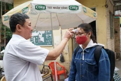 Trong bối cảnh dịch COVID-19 đang diễn biến phức tạp, Ký túc xá Đại học Kinh tế quốc dân đã thực hiện nhiều giải pháp để phòng, chống dịch. (Ảnh: PV/Vietnam+)