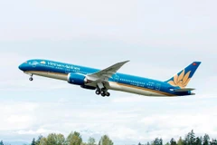 Tàu bay của hãng hàng không Vietnam Airlines. (Ảnh: CTV/Vietnam+)