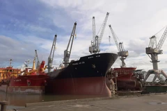 Ngành đóng tàu sẽ khó có thể phát triển như thời kỳ hoàng kim cách đây hàng chục năm nếu như chưa tái cơ cấu các khoản nợ và cho đơn vị tiếp cận vốn vay để đầu tư. (Ảnh: Việt Hùng/Vietnam+)