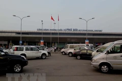 Mặt trước Cảng hàng không quốc tế Phú Bài. (Ảnh: Quốc Việt/TTXVN)