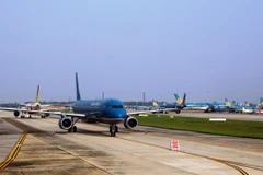 Hàng trăm chuyến bay đến khu vực Trung Bộ đã bị hủy do bão số 9. (Ảnh: CTV/Vietnam+)