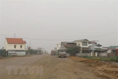 Huyện Yên Khánh cơ bản bàn giao toàn bộ mặt bằng cho nhà thầu dự án cao tốc Cao Bồ-Mai Sơn. (Ảnh: Đức Phương/TTXVN)