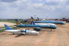 Vietnam Airlines Group đã điều chỉnh lịch khai thác do ảnh hưởng của bão số 10 tới khu vực miền Trung. (Ảnh: CTV/Vietnam+)