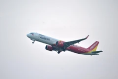 Máy bay của hãng hàng không Vietjet Air. (Ảnh: CTV/Vietnam+)