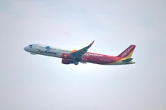 Máy bay của hãng hàng không Vietjet Air. (Ảnh: CTV//Vietnam+)