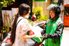 Ứng dụng giao hàng (GoSend) của Gojek tại thị trường Việt Nam. (Ảnh: PV/Vietnam+)