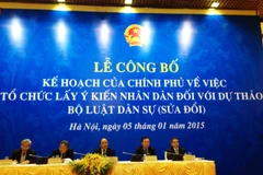 Bắt đầu lấy ý kiến nhân dân với dự thảo Bộ Luật Dân sự sửa đổi