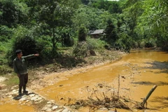 Sạt lở bùn đỏ tại bãi quặng Công ty Gang thép Cao Bằng