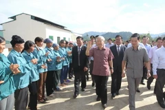 Tổng bí thư kiểm tra tình hình kinh tế-an ninh tại Hà Giang