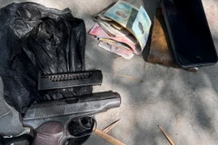 Tang vật vụ án. (Ảnh: TTXVN phát)