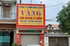 Tiệm vàng nơi xảy ra vụ việc. (Nguồn: tuoitre)