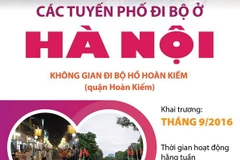 [Infographics] Khám phá 4 không gian đi bộ ở thủ đô Hà Nội