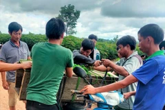 Hình ảnh quan tài đăng tải trên mạng xã hội kèm theo bài viết về việc bé 3 tuổi tử vong vì đuối nước nhưng không có đất chôn. 