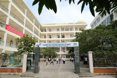 Trường THPT Chuyên Khoa học Tự nhiên. (Ảnh: Thanh Tùng/TTXVN) 