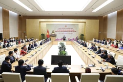 Quang cảnh buổi gặp mặt giữa Thủ tướng và đại diện các nhà giáo tiêu biểu, nhân kỷ niệm 40 năm Ngày Nhà giáo Việt Nam 20/11. (Ảnh: Dương Giang/TTXVN)