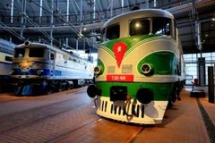 Bảo tàng lưu giữ nhiều đầu máy xe lửa độc đáo. (Ảnh: Trần Hiếu/TTXVN) 