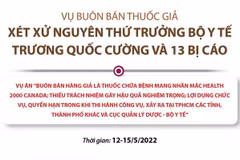 Xét xử nguyên Thứ trưởng Bộ Y tế Trương Quốc Cường và 13 bị cáo