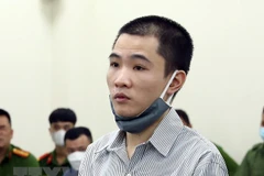 Bị cáo Nguyễn Trung Huyên tại phiên tòa xét xử sơ thẩm. (Ảnh: Phạm Kiên/TTXVN) 