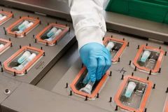 Trong ảnh (tư liệu): Bộ xét nghiệm nhanh COVID-19 được sản xuất tại Draper, Utah, Mỹ. (Ảnh: AFP/TTXVN)