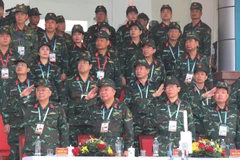 Các đại biểu là quan chức quân sự các nước ASEAN dự khai mạc. (Ảnh: Trọng Đức/TTXVN) 