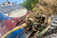 Hiện trường vụ tai nạn.