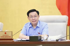 Chủ tịch Quốc hội Vương Đình Huệ phát biểu. (Ảnh: Doãn Tấn/TTXVN)