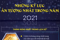 [Infographics] Những kỷ lục ấn tượng nhất trong năm 2021