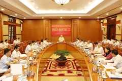 Tổng Bí thư Nguyễn Phú Trọng phát biểu chỉ đạo phiên họp. (Ảnh: Trí Dũng/TTXVN) 