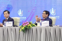 Chiều 17/12, tại Hà Nội, Thủ tướng Phạm Minh Chính dự Diễn đàn Kinh tế Việt Nam. (Ảnh: Dương Giang/TTXVN)